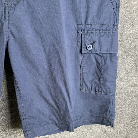 WearFirst Cargo Hiking Shorts Ripstop Hi-rise Pockets Navy Blue Sz 42 - Picture 3 of 14
